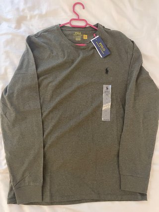 Camiseta Manga Larga Ralph Lauren Verde Talla L