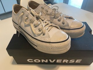 Zapatillas Converse Piel Plataforma Blancas