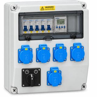 Cuadro eléctrico para cultivo con temporizador