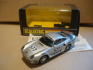 EXIN PORSCHE 959 PLATA REF 8330 CON CAJA E INSTRUC