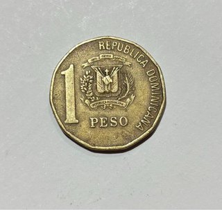 Moneda de 1 Peso República Dominicana