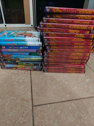 Lote 25 DVDs Los Simpson
