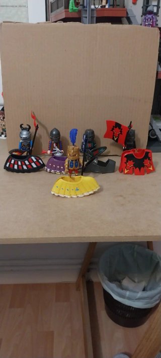 Playmobil,lote,caballeros,gualdrapa,castillo,forti