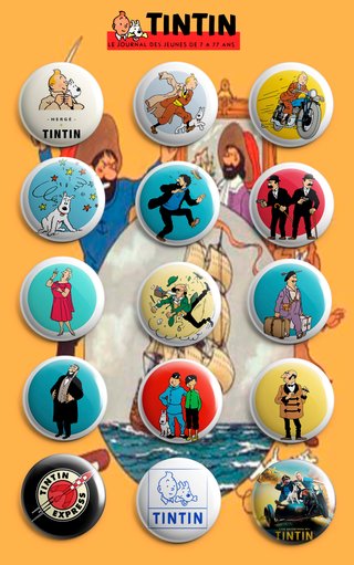 PACK CHAPAS TINTÍN