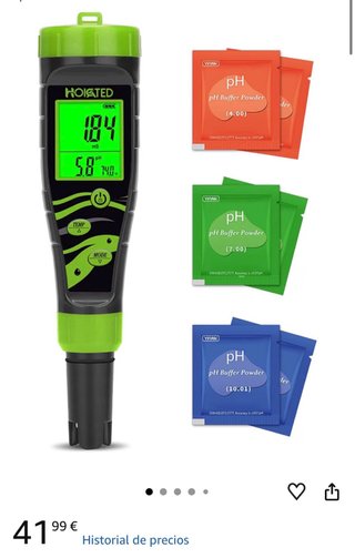 Medidor de pH y Salinidad para Piscina
