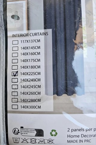 Cortinas Verdes 140x225cm