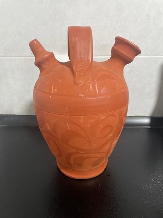Botijo Tradicional de Barro Rojo