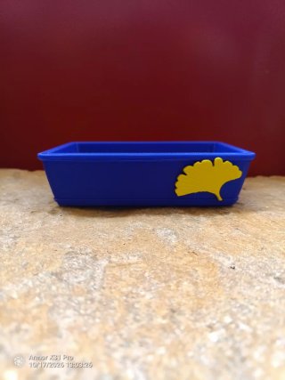 Maceta para Bonsái Azul y Amarilla