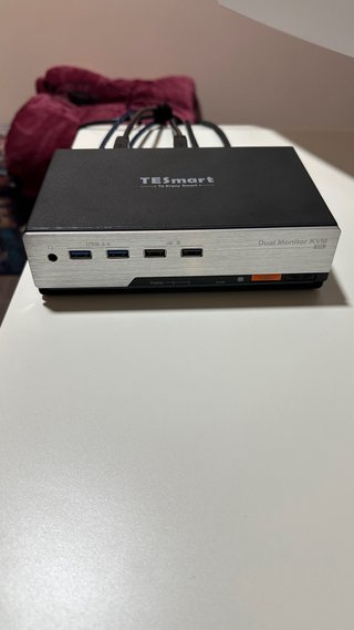 TESmart Conmutador KVM DisplayPort 1.4 DualMonitor