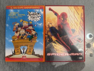 2 Películas DVD: Rugrats en París y Spider-Man