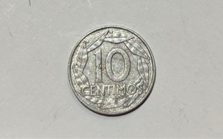Moneda de 10 Céntimos esoañola. Caudillo 1959