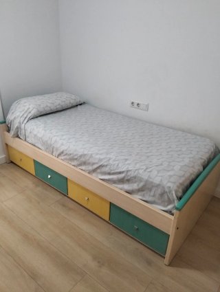 Cama Nido con Cajones y Armario