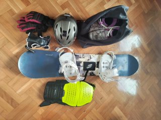 Equipo completo de snowboard