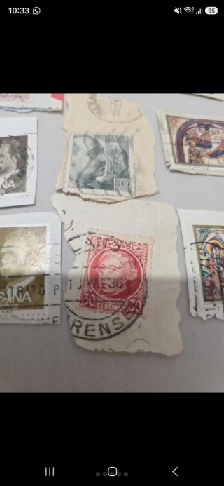 Colección de sellos antiguos de España