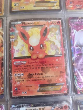 Carta Pokémon Flareon EX RC6/RC32 NM