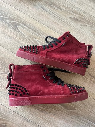 Zapatillas Botín MyBrand Rojas con Tachuelas