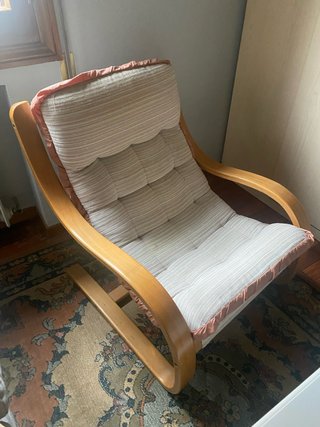 Butacón de madera y tela