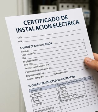 CIE Certificado Instal·lación Eléctrica con RITSIC
