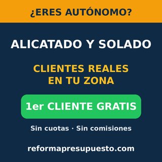 Alicatador y solador: clientes de baños GRATIS