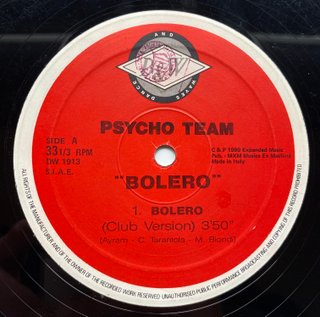 Vinilo Psycho Team - Bolero (1990)