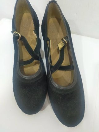 Zapatos de Flamenco de Ante Negros Talla 39