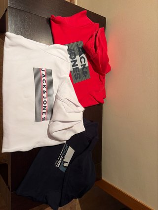 3 Sudaderas con capucha Jack & Jones TALLA 16 AÑOS