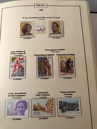 Colección de Sellos España 1982-1994 , minipliegos