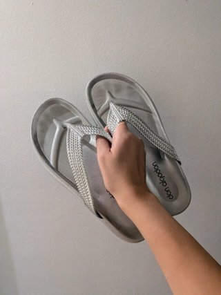 Chanclas Plateadas