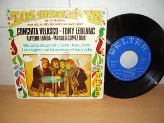 Raro EP vinilo Los Hippy-Loyas (Banda Sonora) 1969