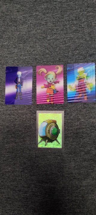4 Cromos Daima Dragon Ball