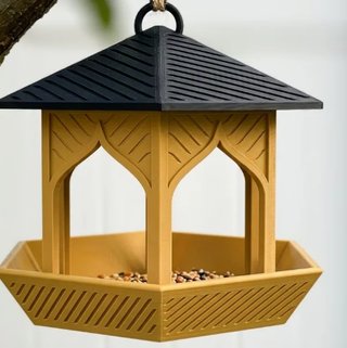 Comedero para pájaros estilo cenador