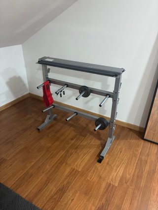 Soporte para Discos y Barras de Pesas