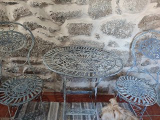 Conjunto Mesa y 2 Sillas de Forja