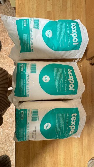 3 Paquetes de Compresas de Maternidad Texpol