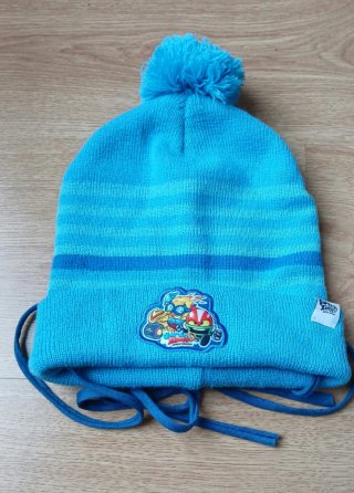 Gorro Super Zings Azul con Pompon