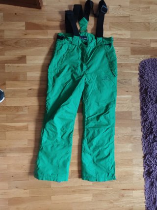 Pantalón de Nieve Verde con Tirantes