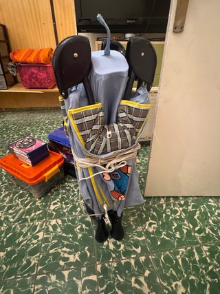 Cuna de viaje con estampado