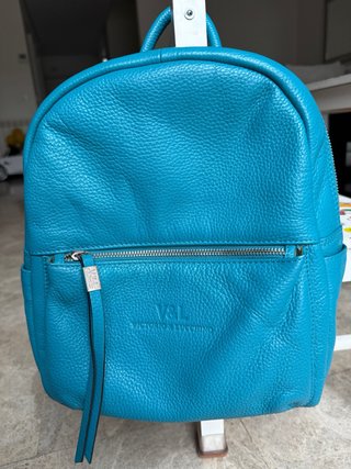 Mochila de Piel Turquesa Victorio & Lucchino