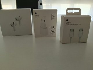 Set Apple: Auriculares, Adaptador y Cable