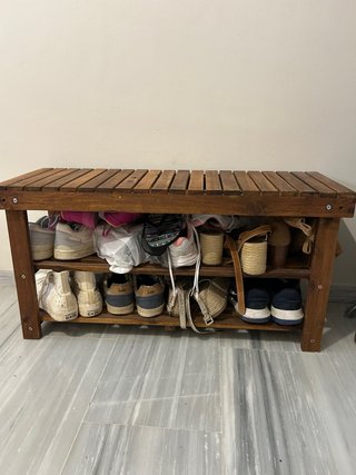 Banco Zapatero de Madera