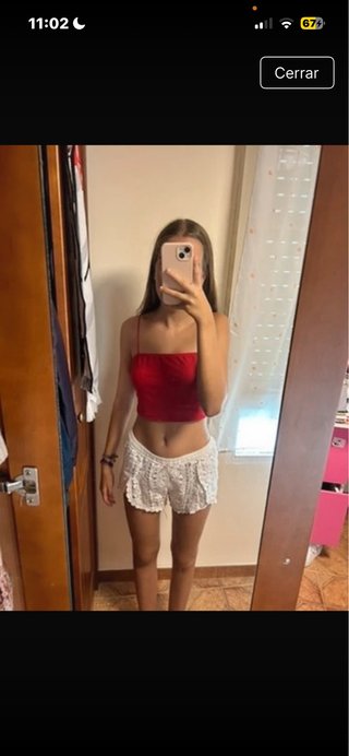 Top rojo Shein