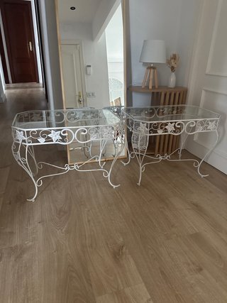 Set de 2 Mesitas de Noche Blancas