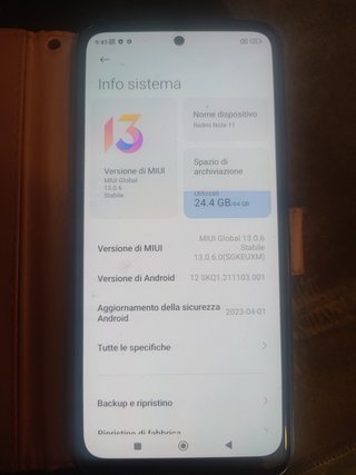 Xiaomi Redmi Note 11 64GB Nero