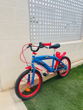Bicicleta Spiderman 16 pulgadas (3-5 años)