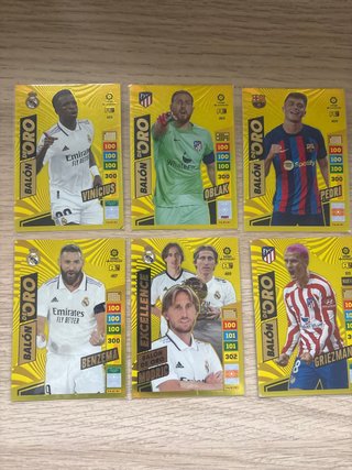 Lote 6 Cromos Panini Balón de Oro 22-23