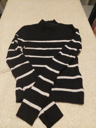 Jersey de rayas negro y blanco Talla S