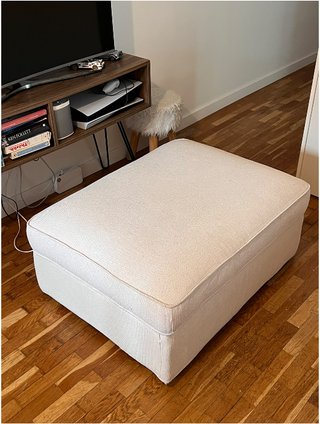 Puf IKEA con Almacenaje Beige