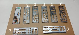 Lote de 8 I/O Shields Chapas para Placas Base