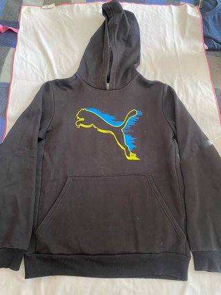 Sudadera Puma Negra con Logo