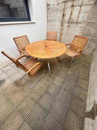 Conjunto de terraza de madera